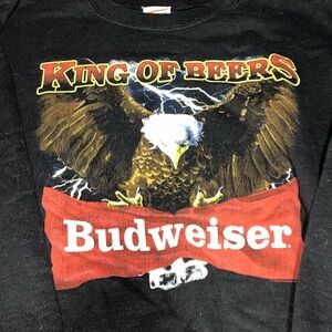 Junk Food Clothing Black Budweiser Sweater